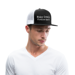 Make Orwell Fiction Again Trucker Hat - black/white