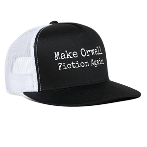 Make Orwell Fiction Again Trucker Hat - black/white