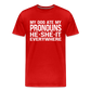 My Dog Ate My Pronouns He She It Everywhere - Funny Men's Premium T-Shirt - red