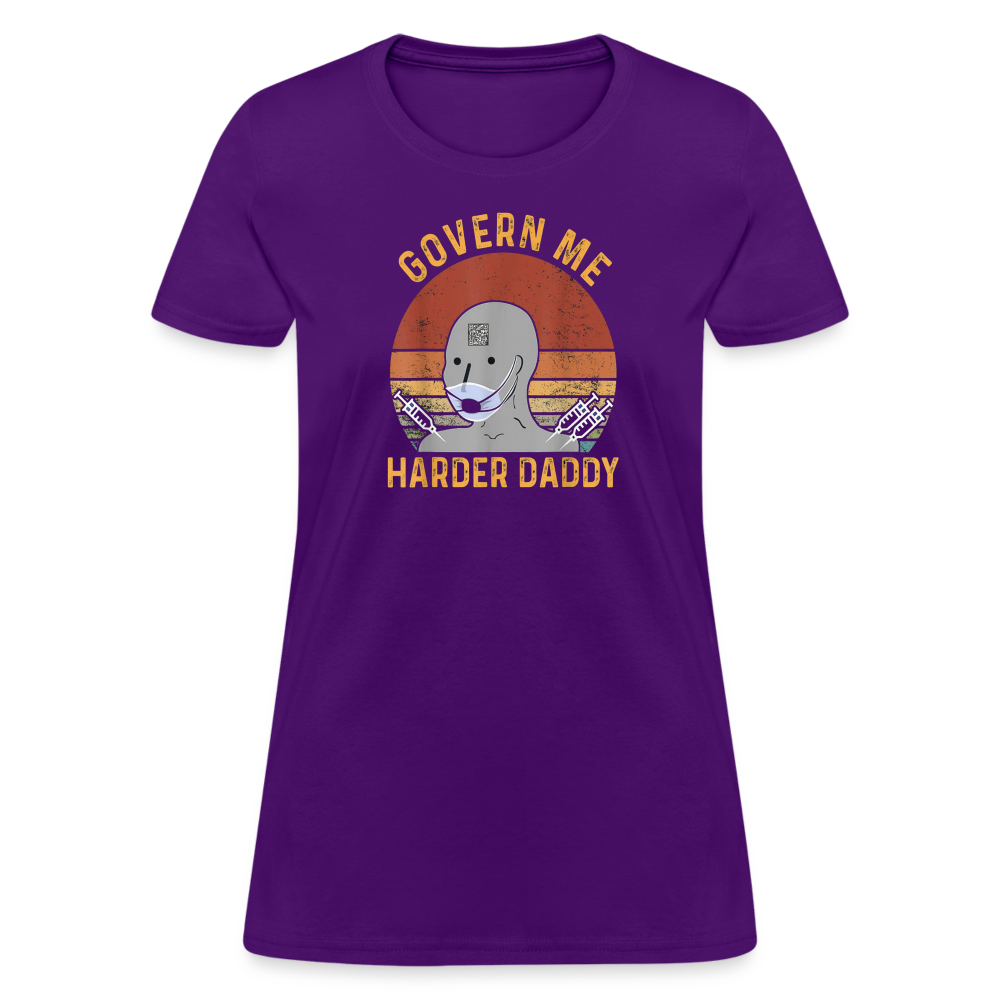 Govern Me Harder Daddy Women's T-Shirt - purple