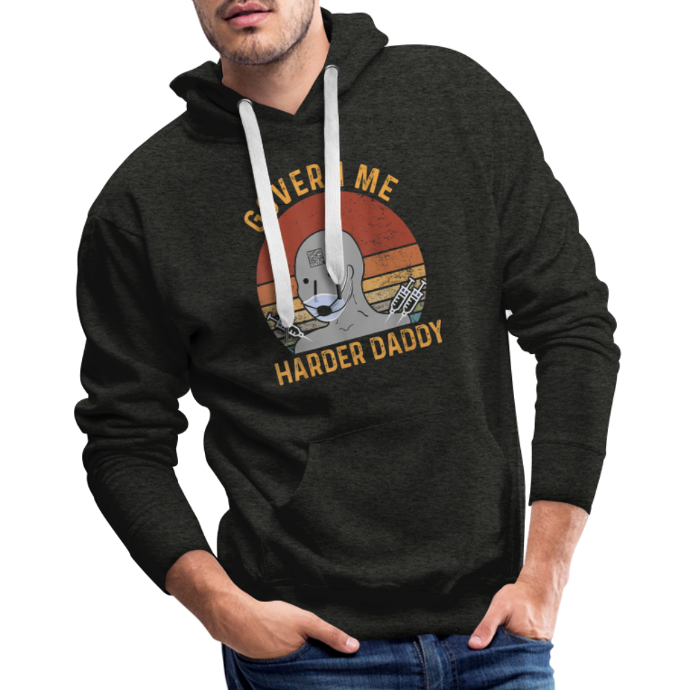 Govern Me Harder Daddy Men’s Premium Hoodie - charcoal grey