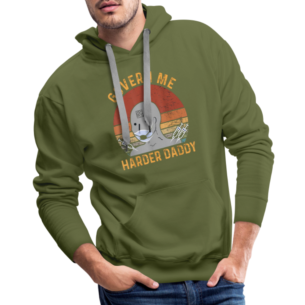 Govern Me Harder Daddy Men’s Premium Hoodie - olive green