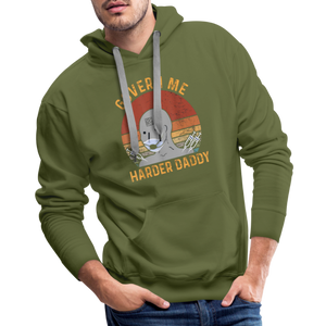 Govern Me Harder Daddy Men’s Premium Hoodie - olive green