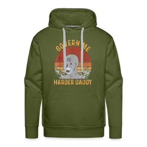 Govern Me Harder Daddy Men’s Premium Hoodie - olive green