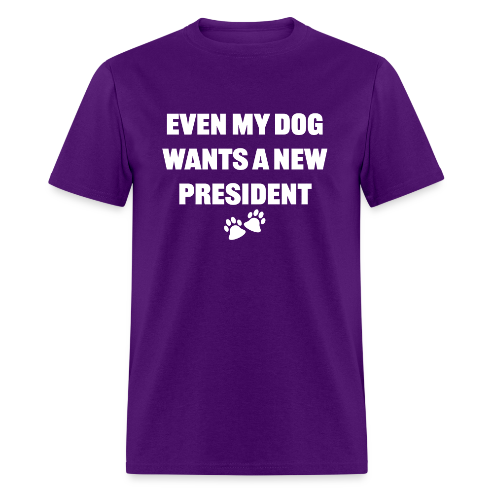 Even My Dog Wants a New President Classic T-Shirt - purple