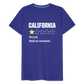 Review of California - Very bad. Would not recommend Funny Men's Premium T-Shirt - royal blue