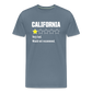 Review of California - Very bad. Would not recommend Funny Men's Premium T-Shirt - steel blue