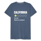 Review of California - Very bad. Would not recommend Funny Men's Premium T-Shirt - heather blue