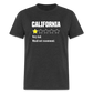 Review of California - Very bad. Would not recommend Funny Classic T-Shirt - heather black