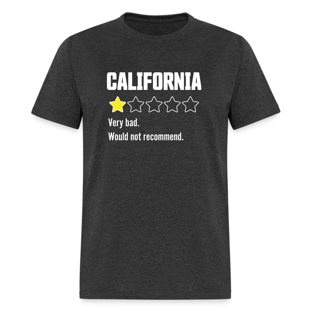 Review of California - Very bad. Would not recommend Funny Classic T-Shirt - heather black