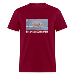 Become Ungovernable Classic T-Shirt - burgundy