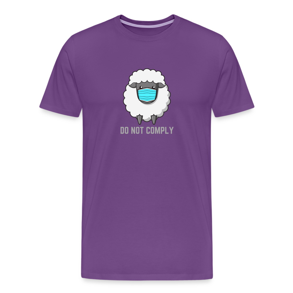 Do Not Comply Men's Premium T-Shirt - purple