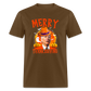 Confused Joe Biden Merry Thanksgiving - Halloween Funny Classic T-Shirt - brown