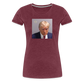 Trump's Mugshot Women’s Premium T-Shirt - heather burgundy