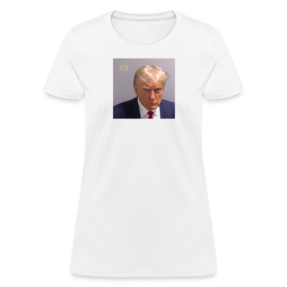 Trump's Mugshot Women's T-Shirt - white