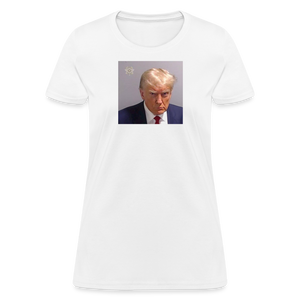 Trump's Mugshot Women's T-Shirt - white