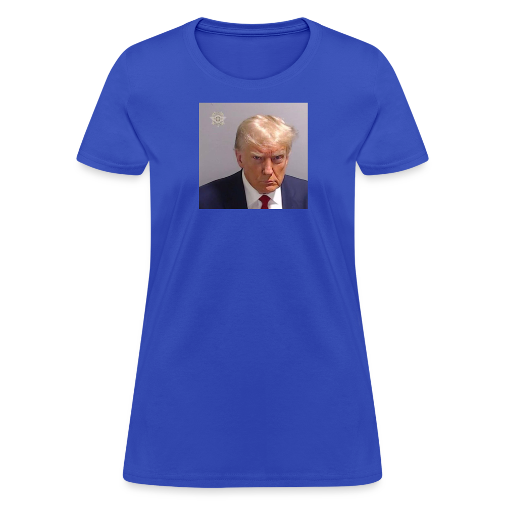 Trump's Mugshot Women's T-Shirt - royal blue