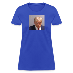 Trump's Mugshot Women's T-Shirt - royal blue