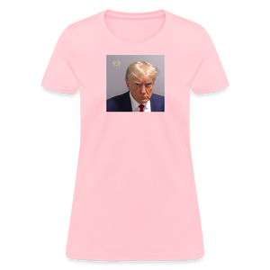 Trump's Mugshot Women's T-Shirt - pink