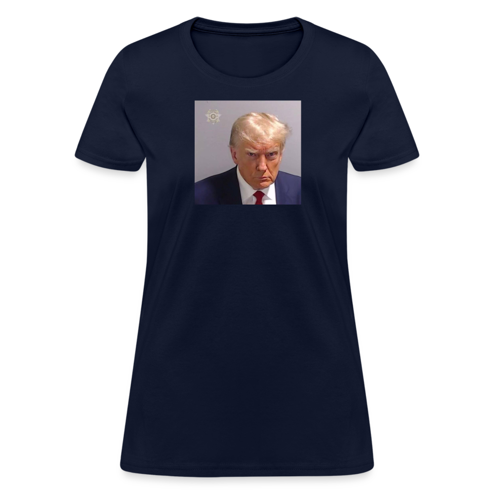 Trump's Mugshot Women's T-Shirt - navy