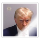 Trump's Mugshot Sticker - white glossy