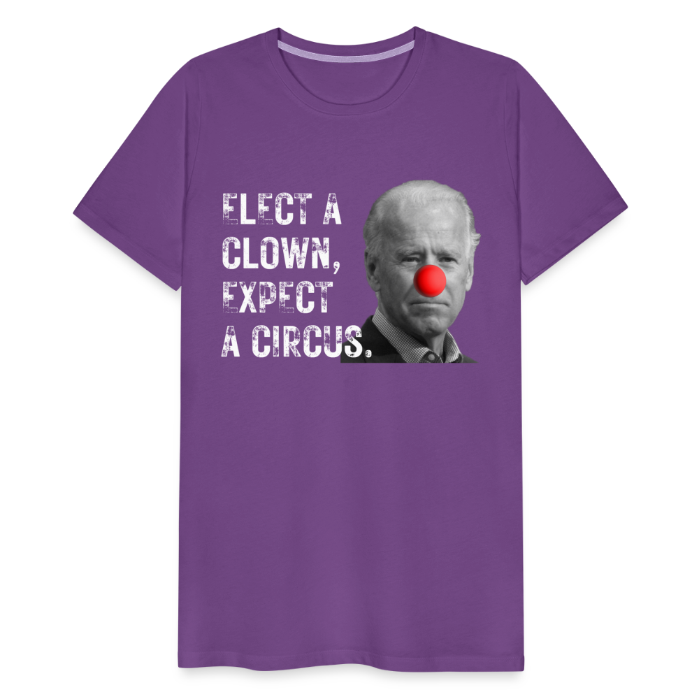 Elect a Clown, Expect a Circus Men's Premium T-Shirt - purple