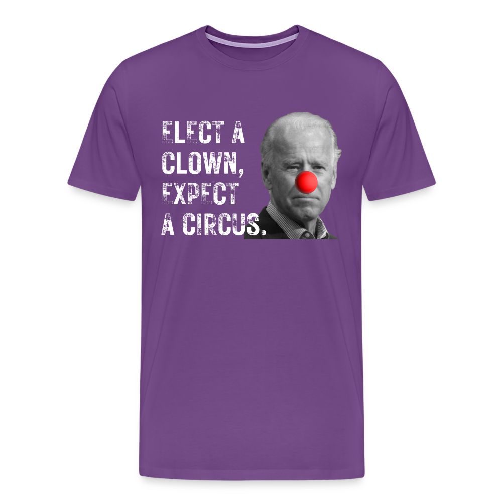 Elect a Clown, Expect a Circus Men's Premium T-Shirt - purple