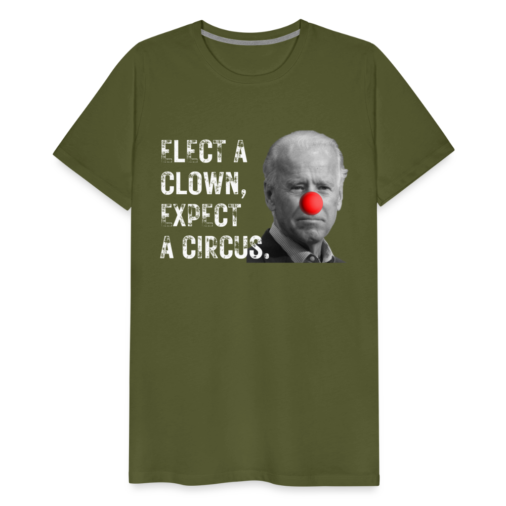 Elect a Clown, Expect a Circus Men's Premium T-Shirt - olive green