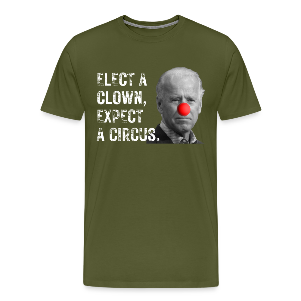 Elect a Clown, Expect a Circus Men's Premium T-Shirt - olive green