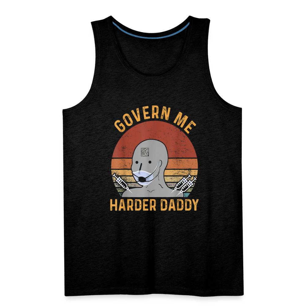 Govern Me Harder Daddy Men’s Premium Tank - charcoal grey