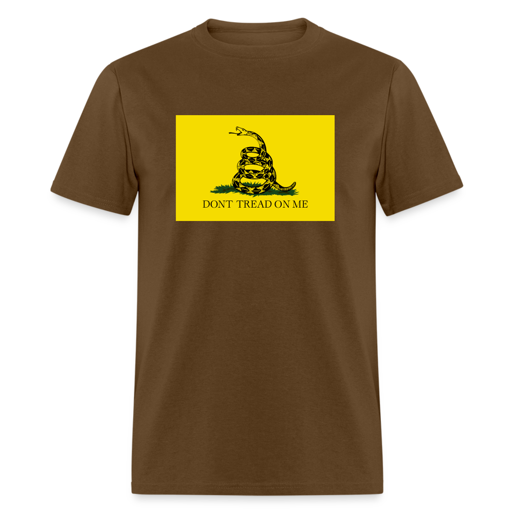 Don't Tread On - Gadsden Flag Classic T-Shirt - brown