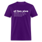 Offensive Definition Funny Classic T-Shirt - purple