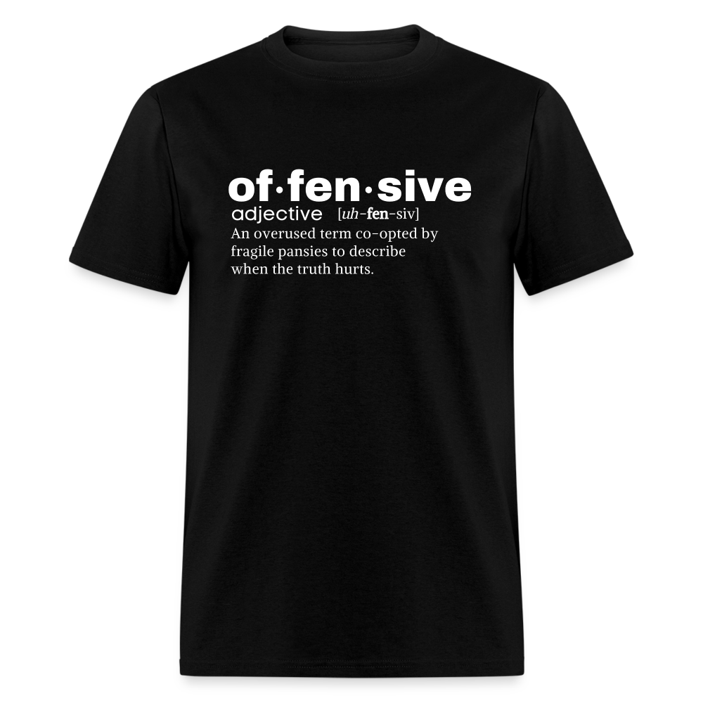 Offensive Definition Funny Classic T-Shirt - black