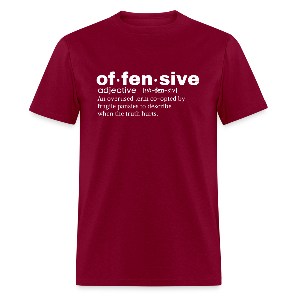 Offensive Definition Funny Classic T-Shirt - burgundy