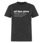 Offensive Definition Funny Classic T-Shirt - heather black