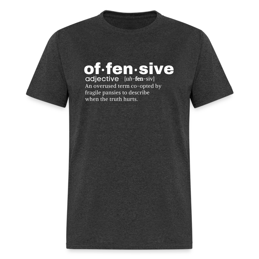 Offensive Definition Funny Classic T-Shirt - heather black