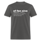 Offensive Definition Funny Classic T-Shirt - charcoal