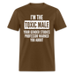 Toxic Male Funny Classic T-Shirt - brown