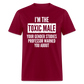 Toxic Male Funny Classic T-Shirt - burgundy