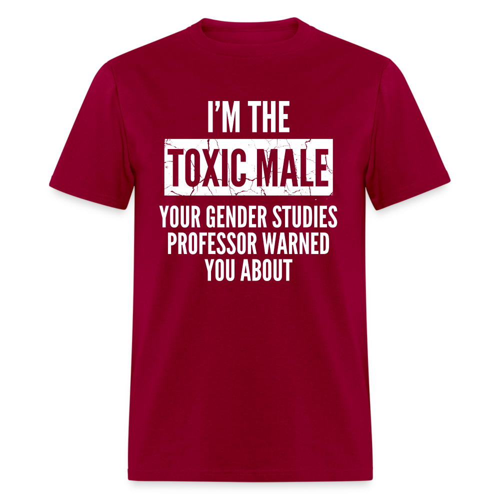 Toxic Male Funny Classic T-Shirt - dark red