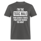 Toxic Male Funny Classic T-Shirt - charcoal