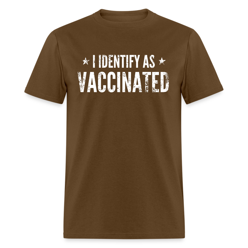 I Identify as Vaccinated Classic T-Shirt - brown