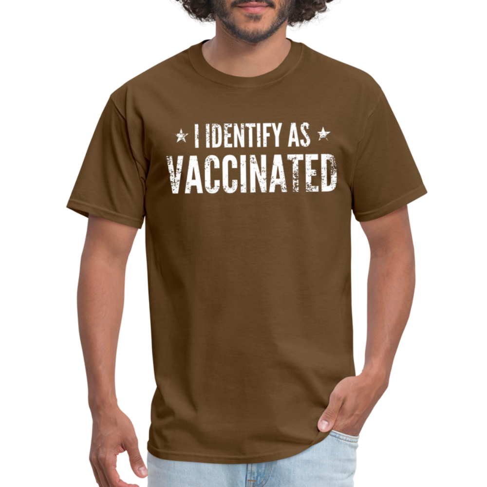 I Identify as Vaccinated Classic T-Shirt - brown