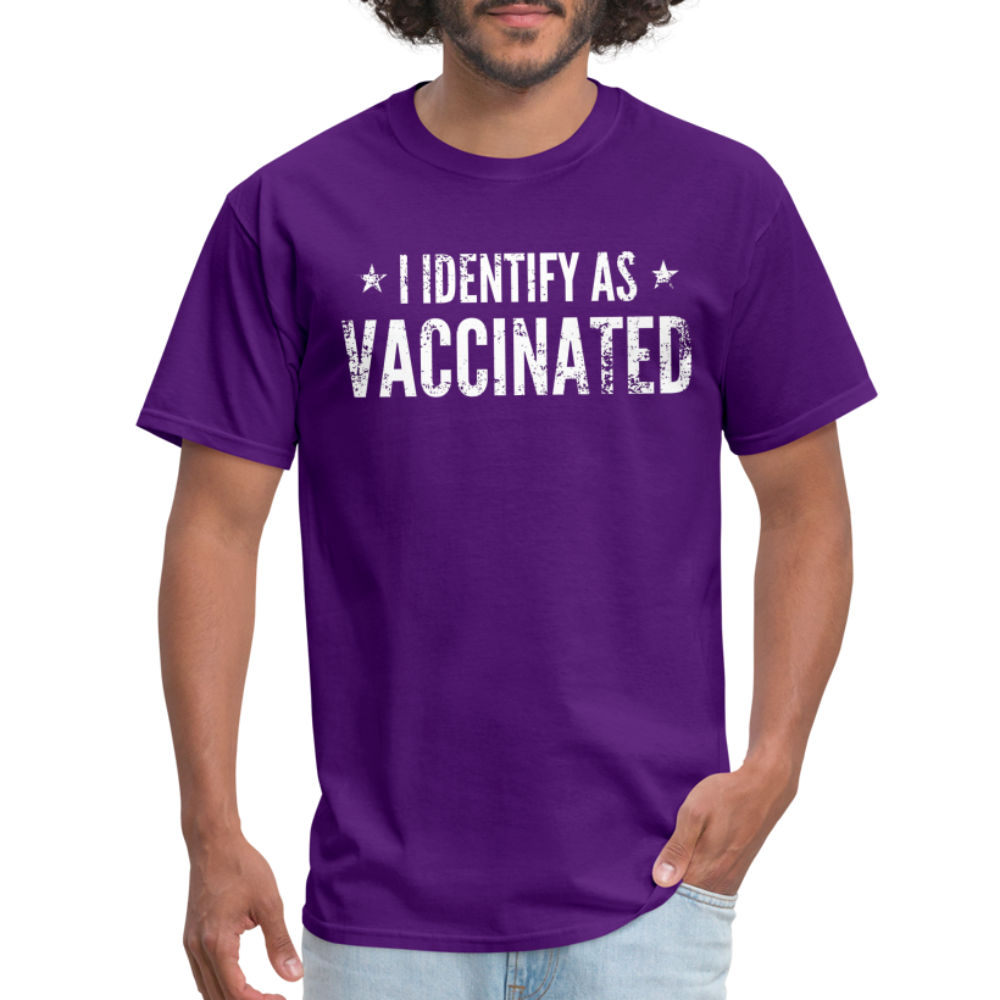 I Identify as Vaccinated Classic T-Shirt - purple