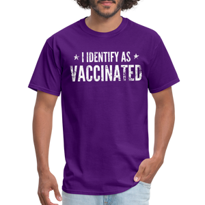 I Identify as Vaccinated Classic T-Shirt - purple