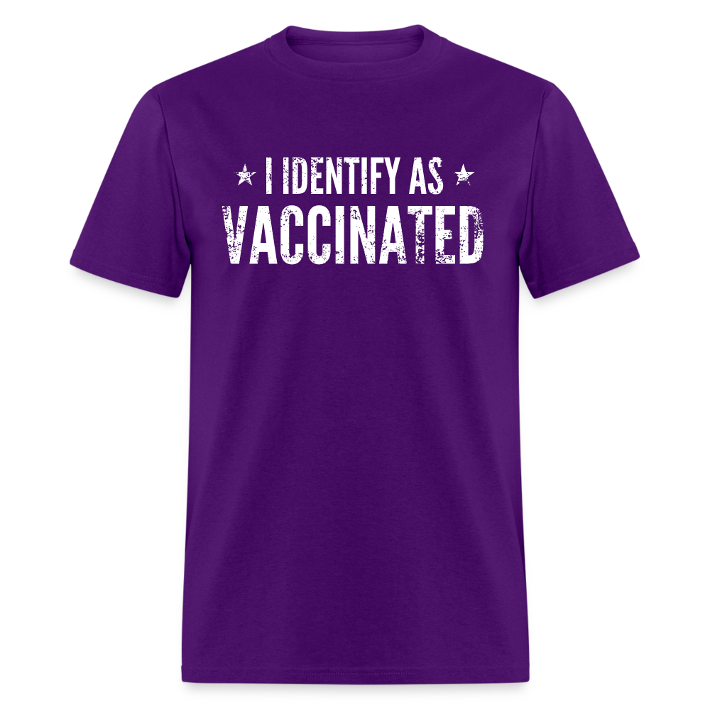 I Identify as Vaccinated Classic T-Shirt - purple