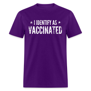 I Identify as Vaccinated Classic T-Shirt - purple