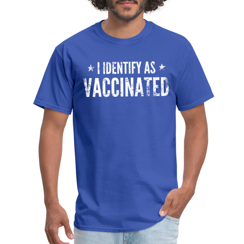 I Identify as Vaccinated Classic T-Shirt - royal blue