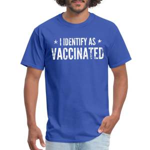 I Identify as Vaccinated Classic T-Shirt - royal blue