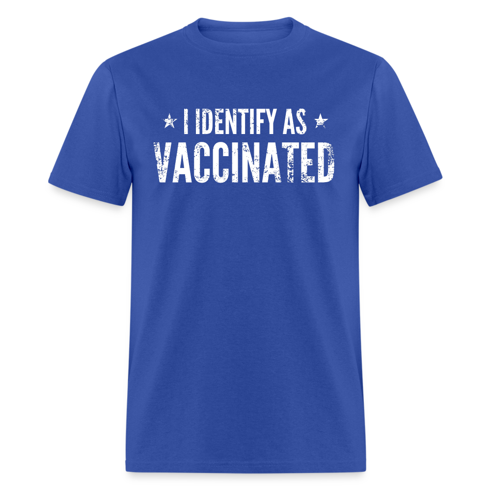 I Identify as Vaccinated Classic T-Shirt - royal blue